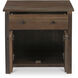 Gene Dark Brown Charging Nightstand